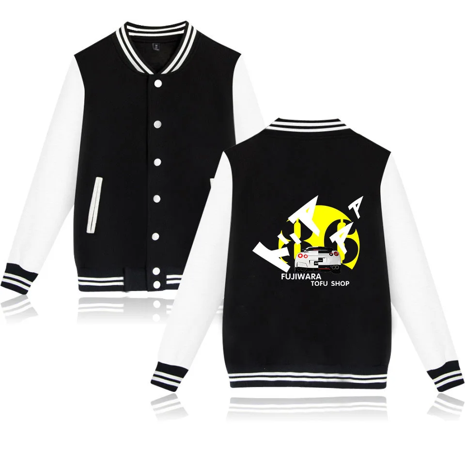 

Japan Manga Initial D Baseball Jacket Men Bomber Jacket Outerwear AE86 Car Drift Fujiwara Tofu Shop Baseball Uniform Casual Coat
