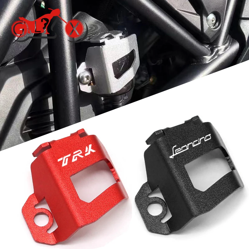 Motorcycle Accessories For Benelli TRK502 TRK502X Leoncino500 TRK 502 502X CNC Rear Brake Fluid Reservoir Guard Cover Protector