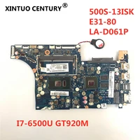 la d061p motherboard bivs3bive3 for lenovo ideapad 500s 13isk e31 80 laptop motherboard sr2ez i7 6500u ddr3l 100 fully tested