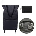 Складная сумка для хранения, вместительный органайзер для покупок, сумка-тележка на колесах, портативные сумки для покупок, купить быстрая