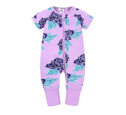 Детский цельный летний хлопковый комбинезон с героями мультфильмов для