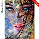 Evershine Алмазная вышивка девушка 5D DIY Новое поступление Алмазная мозаика женщина вышивка крестиком полная площадь Алмазная Живопись портрет подарок ручной работы