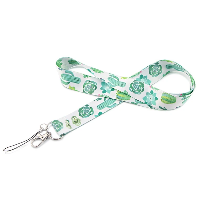 

Cute Cartoon Cactus Mobile Phone Lanyard DIY ID Badge Holder Keyring Keychain Straps Ropes Fashion Neck Hanging Ropes for Phone