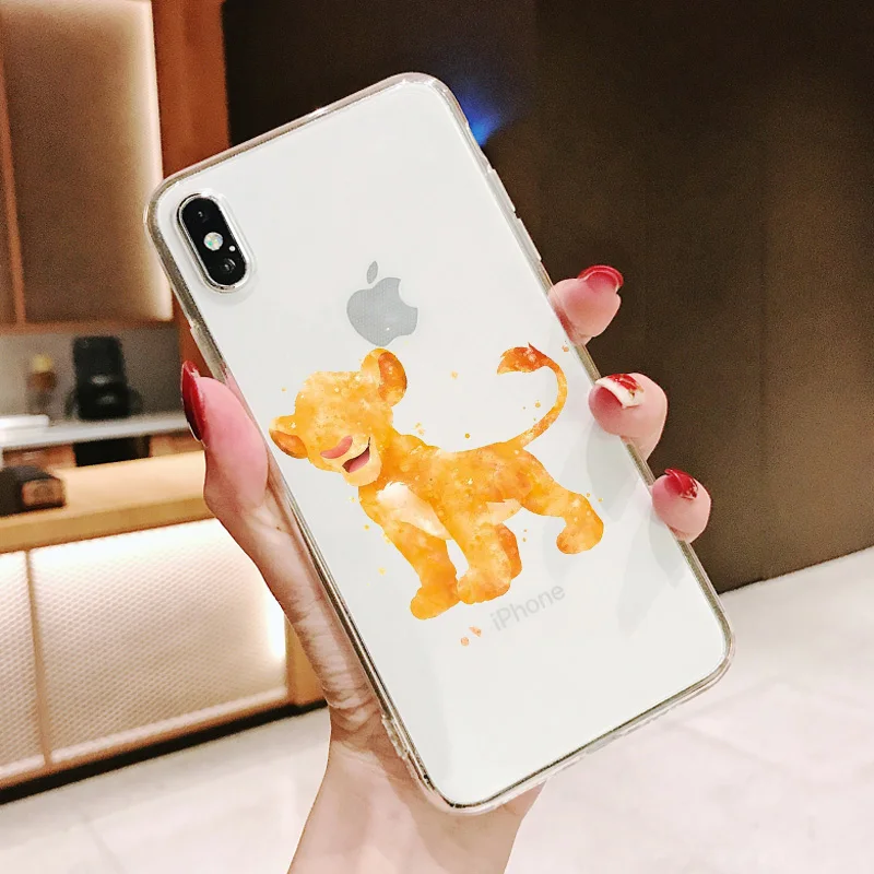 Король Лев simba Pumba Hakuna Matata Мягкий силиконовый чехол для телефона для iPhone 11 11Pro 5 5S SE 6 6S 6 7 8Plus Max XS XR X 10 - Цвет: TPU