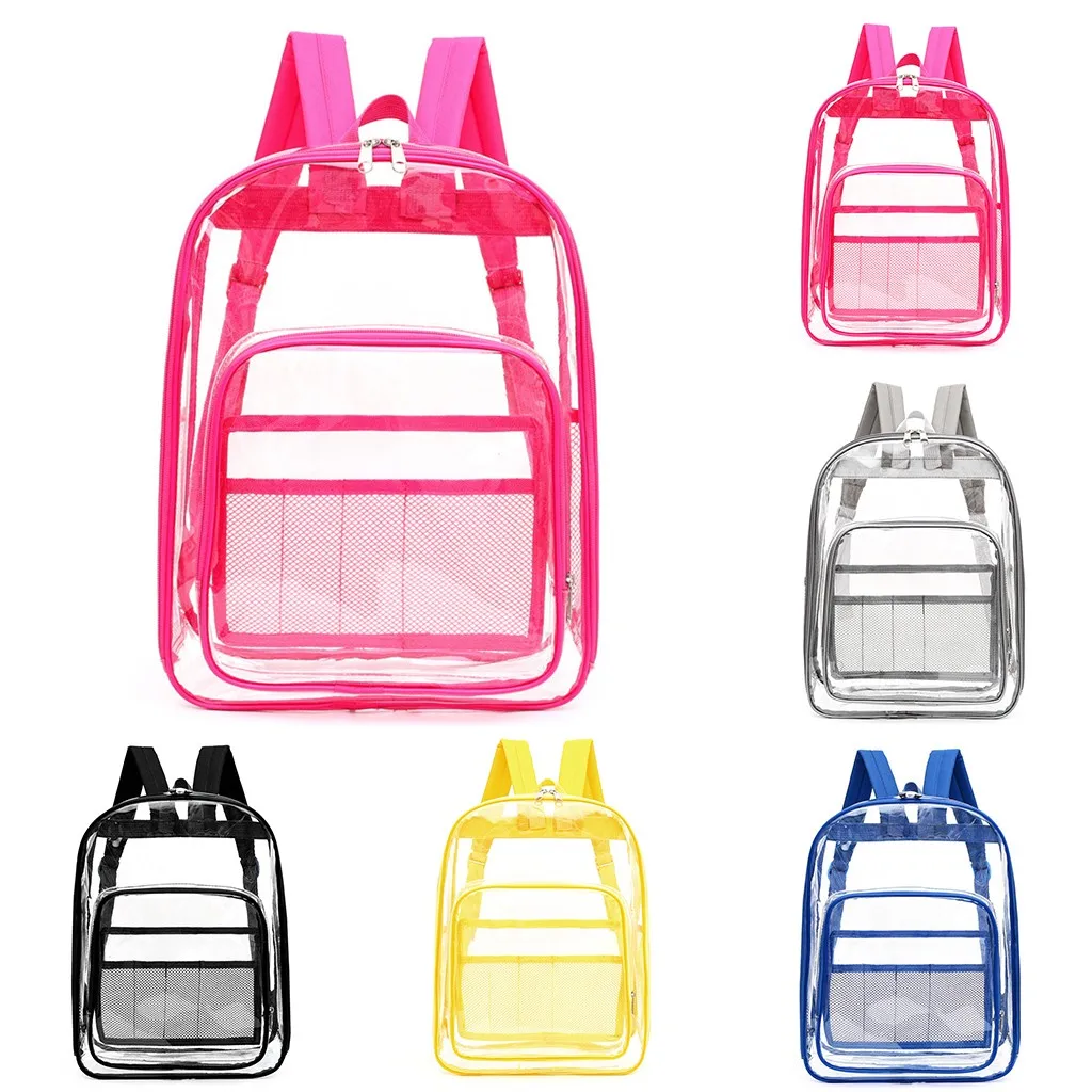 Новые модные рюкзаки модная женская прозрачная сумка на плечо рюкзак для