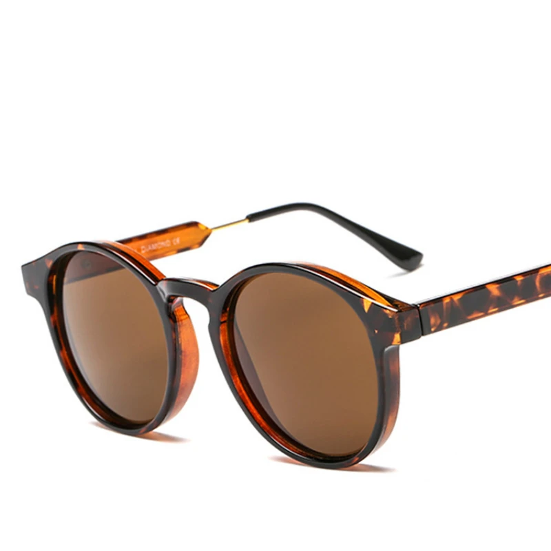 Круглые Солнцезащитные очки в стиле ретро для мужчин и женщин брендовые