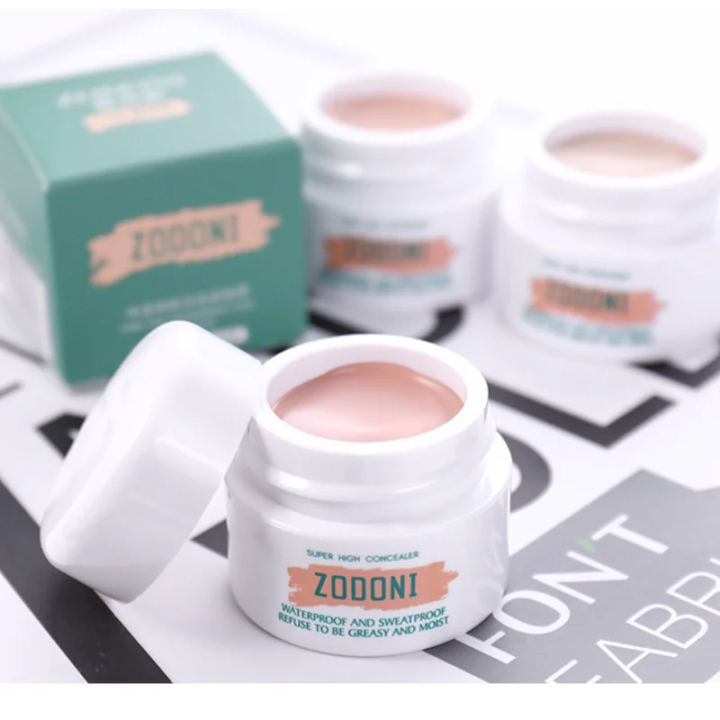 

Concealer Cover Dark Circles Acne Marks and Spots Foundation Cream Face Waterproof Three-color Concealer Fondation Makeup
