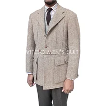 Classic Winter Warm Herringbone Style Men Suits Slim Fit Coat/Tailor-Made Suitsupply Blazer/Casual Winter Jacket Male Clothing (4)