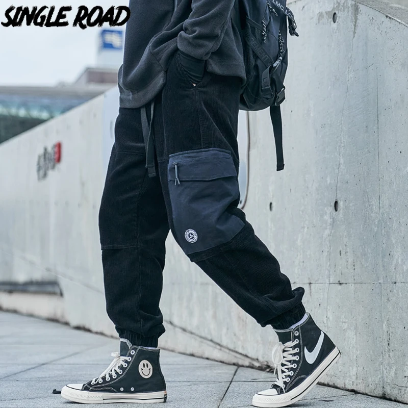 Однодорожные мужские брюки карго мужская мода 2021 боковые карманы джоггеры хип