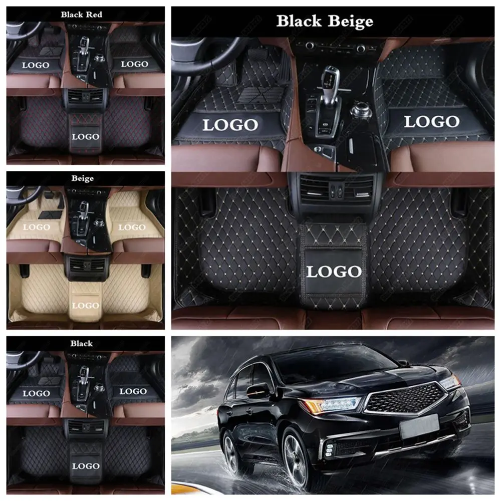 Кожаные автомобильные коврики под заказ автомобильный коврик для ног Acura MDX RDX ZDX