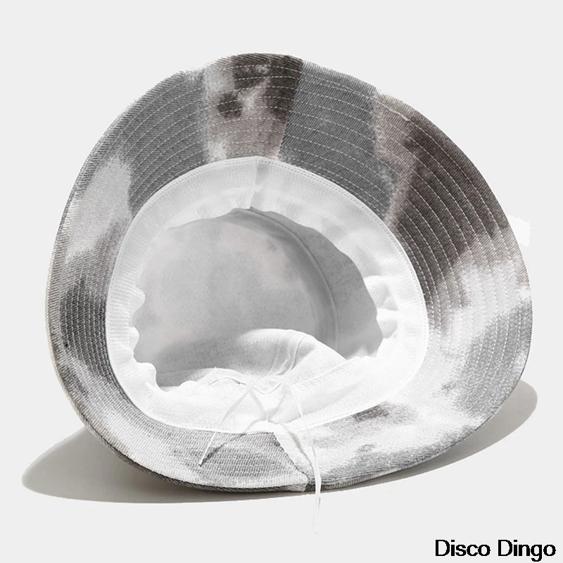 

Sun Hat Bucket Hat Men And Women Pure Cotton Flat Sun Hat Reversible Sunscreen Tie Dye Fisherman Hat