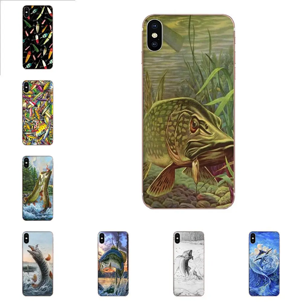 Силиконовая рыболовная приманка для Samsung Galaxy S9 S10 S20 Plus Ultra S6 S7 S8 Edge Plus|Бамперы| |
