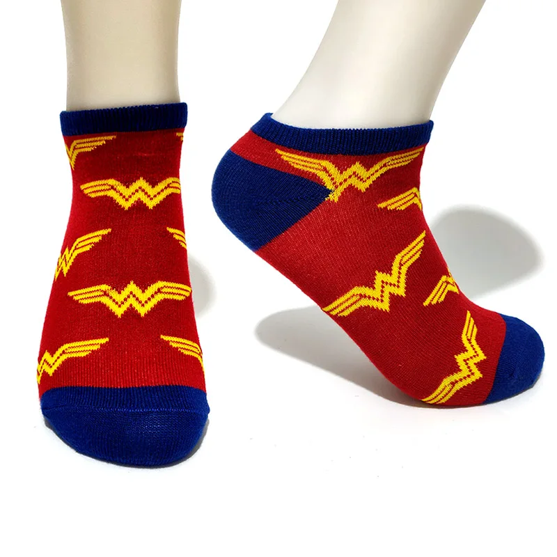 1 Pairs Socks-10 DC мужские носки, хлопковые носки до середины икры, короткие носки, серия Marvel Hero, человек-паук, джокер, супермен, бэтмен, чудо-женщина, вспышка, подарки - Цвет: 1 Pairs Socks-10