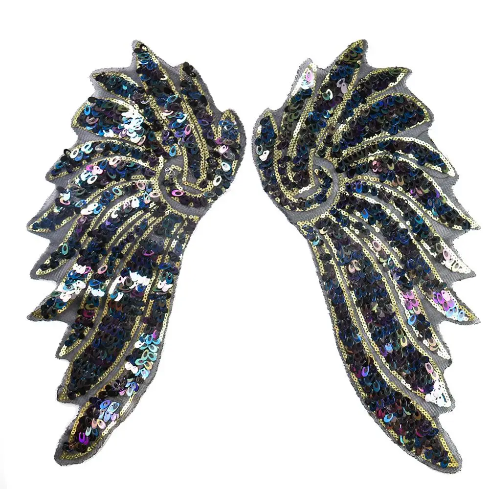 2 шт. крылья ангела дьявола термоклейкая нашивка аппликация для глажки