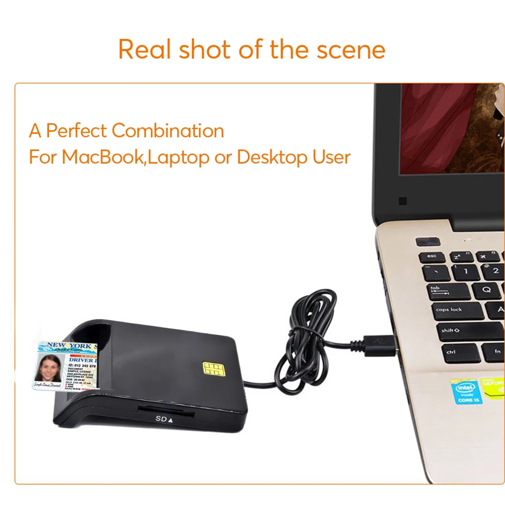 

USB SIM Smart Card Reader For Bank Card IC/ID EMV SD TF MMC Cardreaders USB-CCID ISO 7816 for Mac OS/Windows/Vista/XP