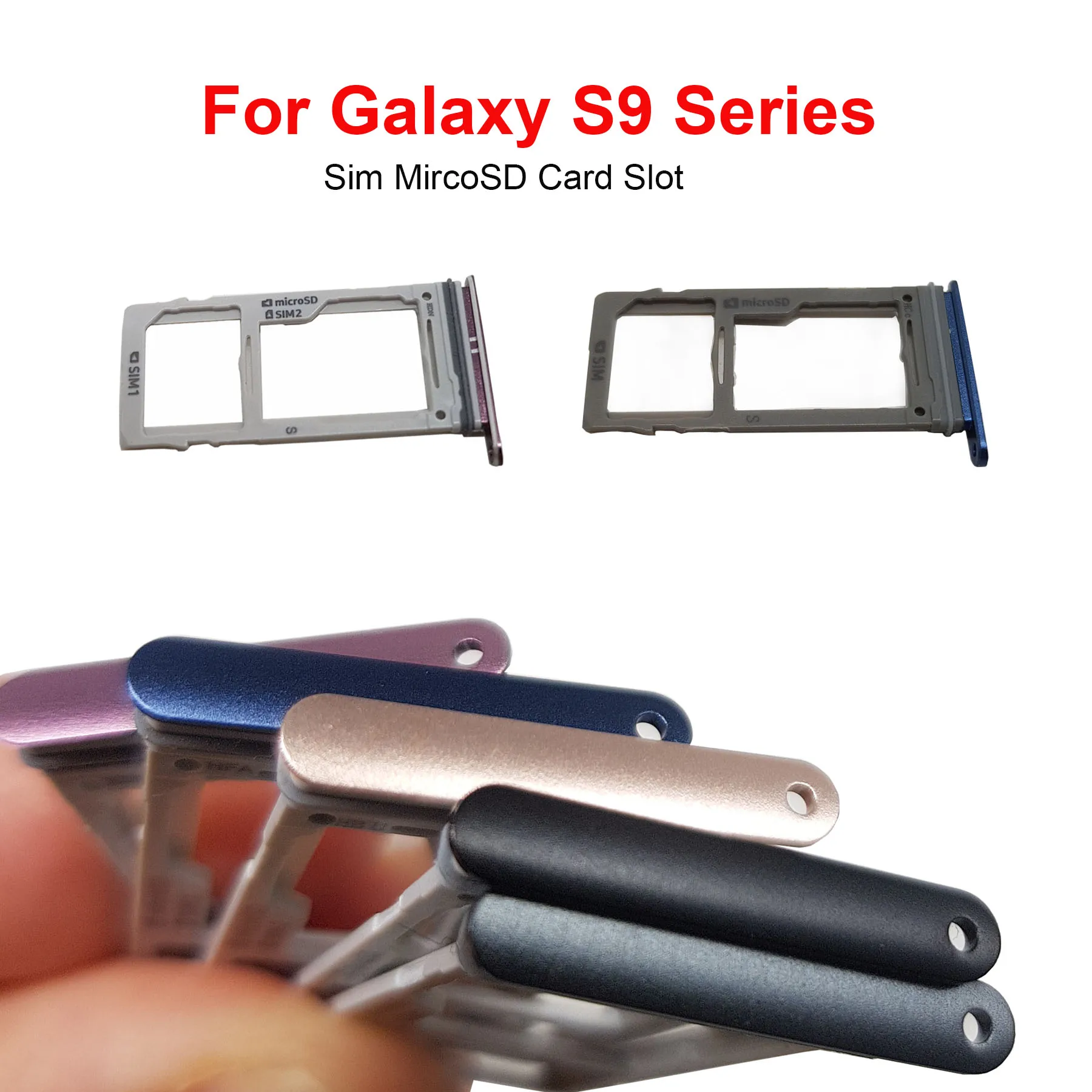Лоток для SIM карты + слот Micro SD Samsung Galaxy S9 G9600 G960FD G960U G960 G960F Plus G965F G965U G965FD G965|Лотки SIM- и