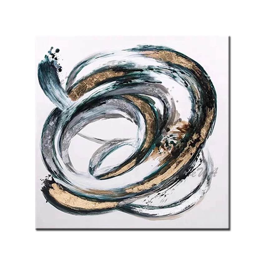 

New Arrival Abstract Black And White Canvas Oil Painting Modern Wall Art Large Size Acrylic Paintings Artwork For Living Room