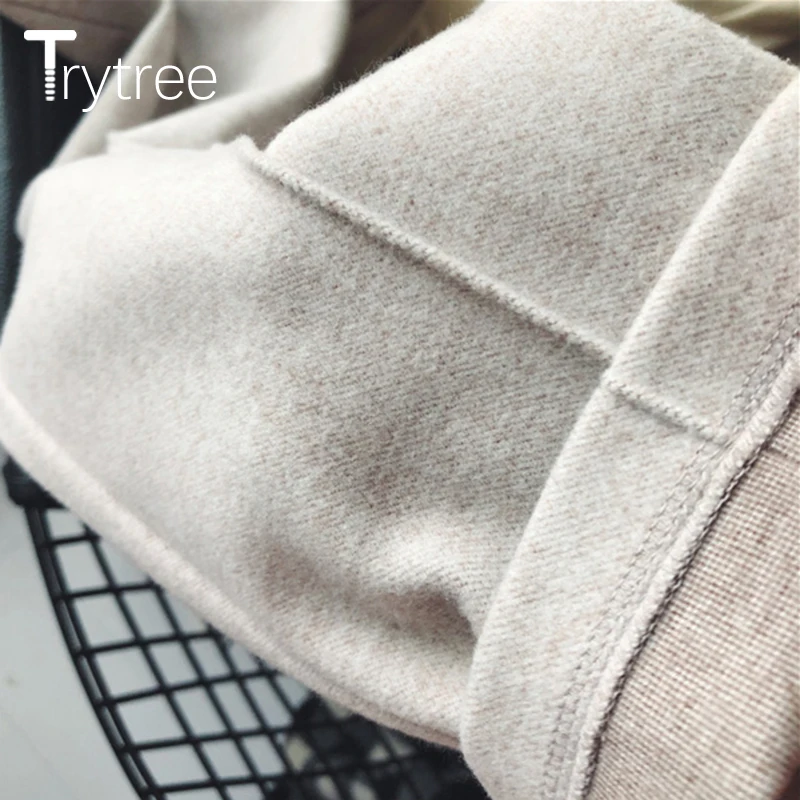 Trytree 2019 осень зима женские повседневные брюки модные однотонные 3 цвета с