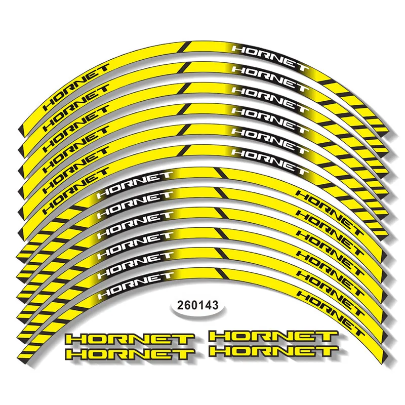 Motorcycle Wheel Reflective Logos And Decals Rim Paint Protection Stickers Sunscreen Color Tape for HONDA HORNET hornet | Автомобили и
