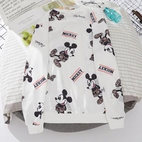 s 3xl plus size 2021 summer us anime leopard mickey mouse kawaii cute hoodies women long sleeve vintage sweatshirt 90s aesthetic