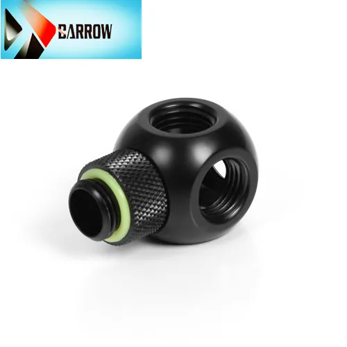 Barrow G1/4 &quotЧерно серебристо белый 5 ходовой трубчатый разветвитель строительные