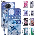 Раскрашенный кожаный флип-чехол для телефона Xiaomi Mi 10T Lite Redmi Note 9 Pro 5G 9T Power 3D с узором, кошелек, слот для карт, полное покрытие