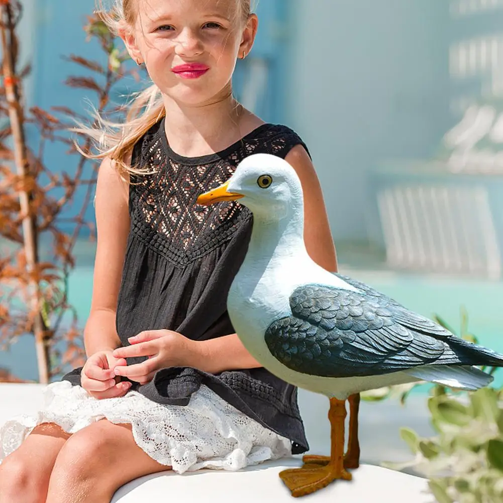 Статуя искусственная морская птица ремесла из средиземноморской смолы