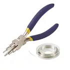 Набор инструментов для изготовления ювелирных изделий сделай сам, плоскогубцы из углеродистой стали с круглым носом, инструменты для изготовления ювелирных изделий, смешанные цвета F70