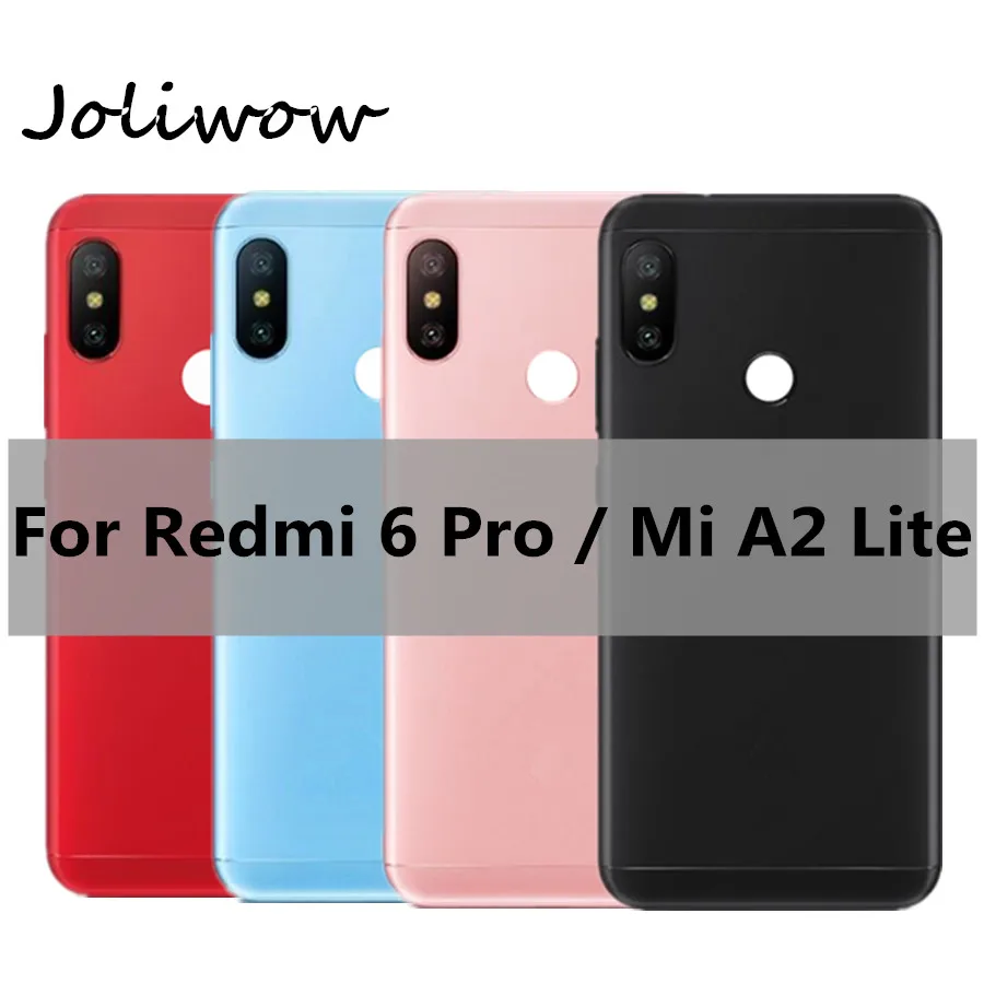 Крышка батарейного отсека для Xiaomi Redmi 6 Pro / Mi A2 Lite металлическая задняя крышка