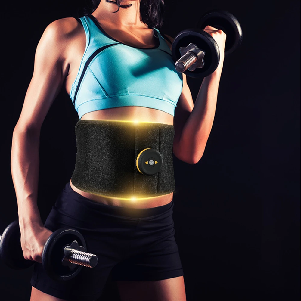 Body Slimming Belt Electric Abdominal Trainer Muscle Stimulator Toner Weight Loss New Smart EMS Fitness Vibration Unisex | Красота и