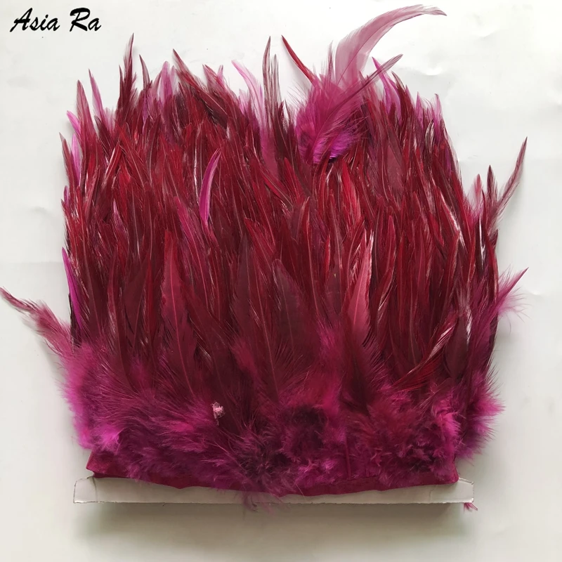 Азиатский РА 10 м/лот петух шеи Седло Hackle Перья оптовая торговля отделка 12 15 см