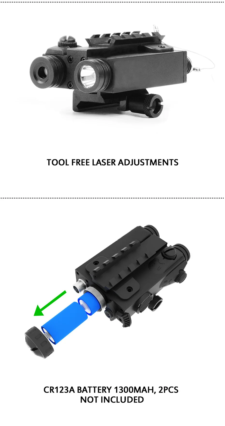 LASERSPEED военный тактический пикатинный фонарик для самообороны и инфракрасный лазерный прицел для винтовок 7,62 IR Lazer Pointer