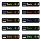 Значок с вышивкой в виде флага Эстонии, 10x см, с именем под заказ