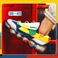 spring lovers air cushion casualshoe fashion jogging footwear trainers dad shoes light weight popcorn bottom men woman sneakers