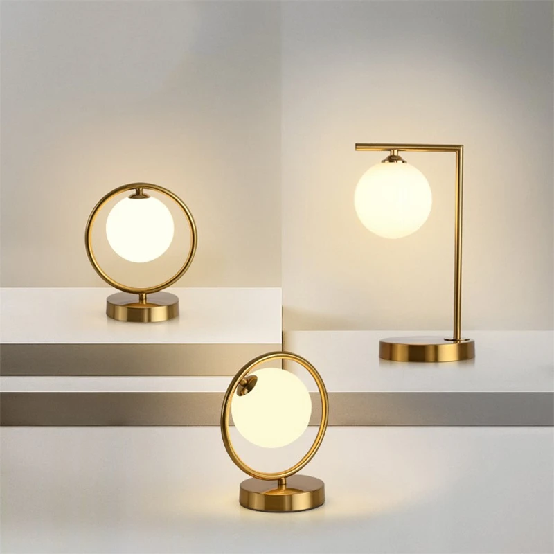 

Modern Simple Induction Table Lights Nordic Living Room Decoration Golden Table Lamps for Bedroom Study Room Creative Desk Lamp