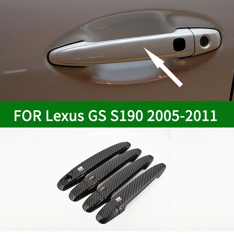 Накладка на ручки внешней двери из углеродного волокна для Lexus GS 300 350 430 450h 460 2005-2011