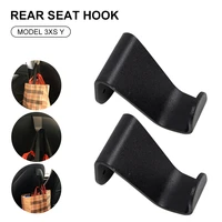 2 pieces of car rear seat storage rack seat headrest hook aluminum hanger storage hook car storage finishing accessories