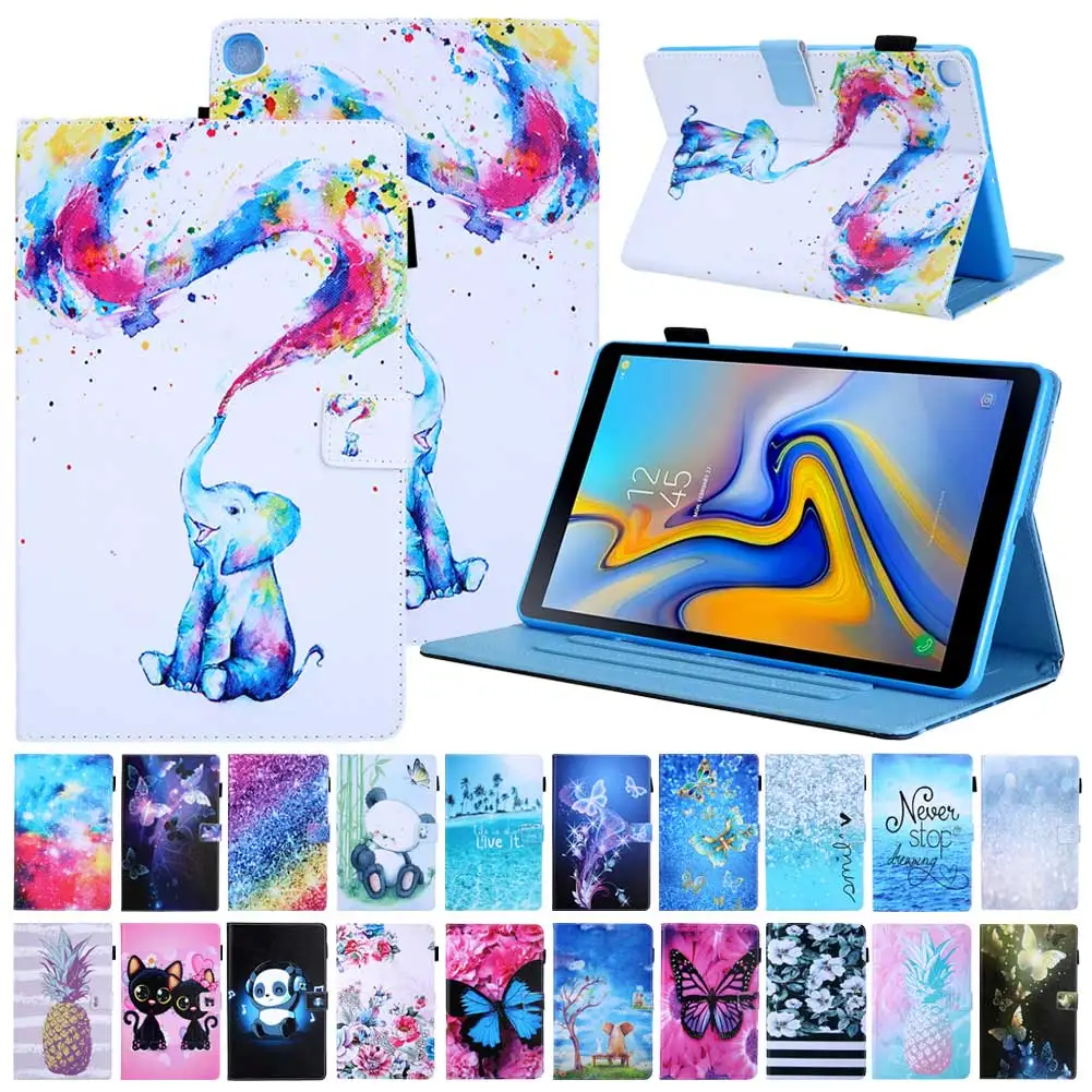 Противоударный чехол с принтом для Samsung Galaxy Tab A 8," дюймов S-Pen SM-T290 SM-T295 чехол для планшета кожаный флип чехол-подставка