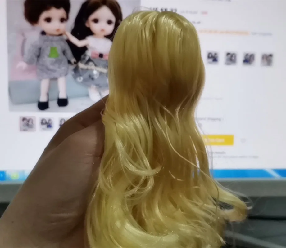 Аксессуары для кукол 30 см 1/6 шарнирная голова с 3D глазами коричневые золотые