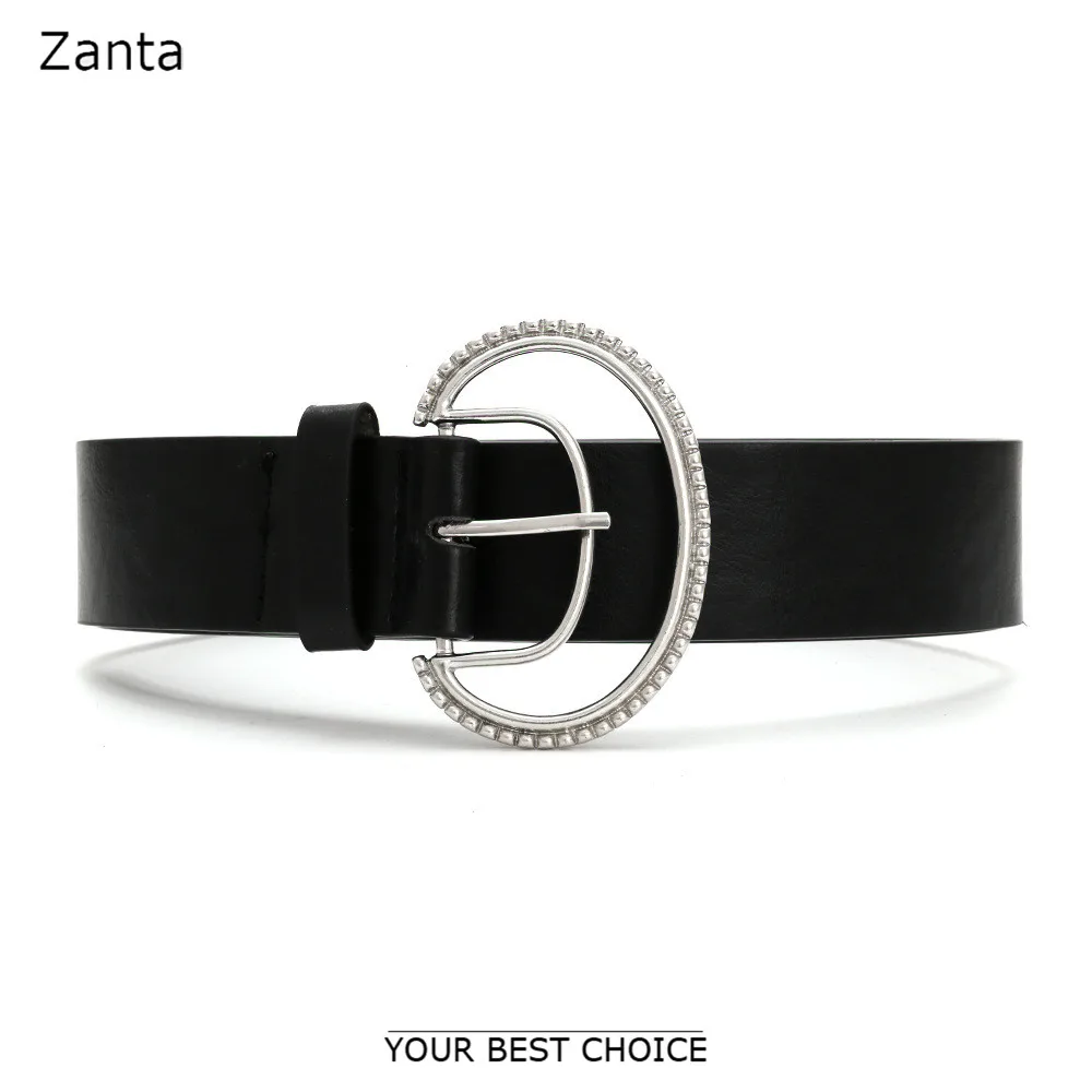 

Brand Silver Metal Carved Buckle Belts For Women Maxi D Shape Buckle PU Leather Belts Wedding Waist Accessory Factory Dropping