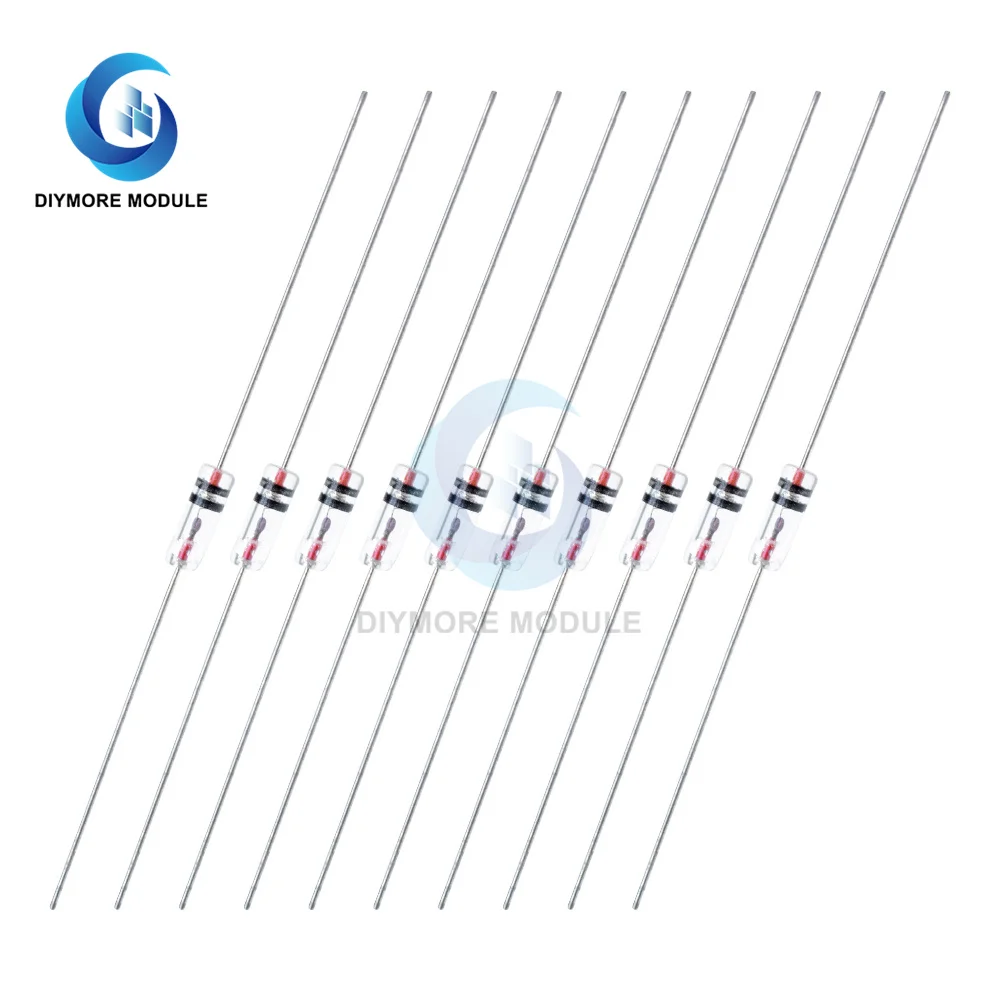 10 PCS Germanium Diode 1N34A DO-7 1N34 for TV FM AM Radio Detection | Электронные компоненты и принадлежности