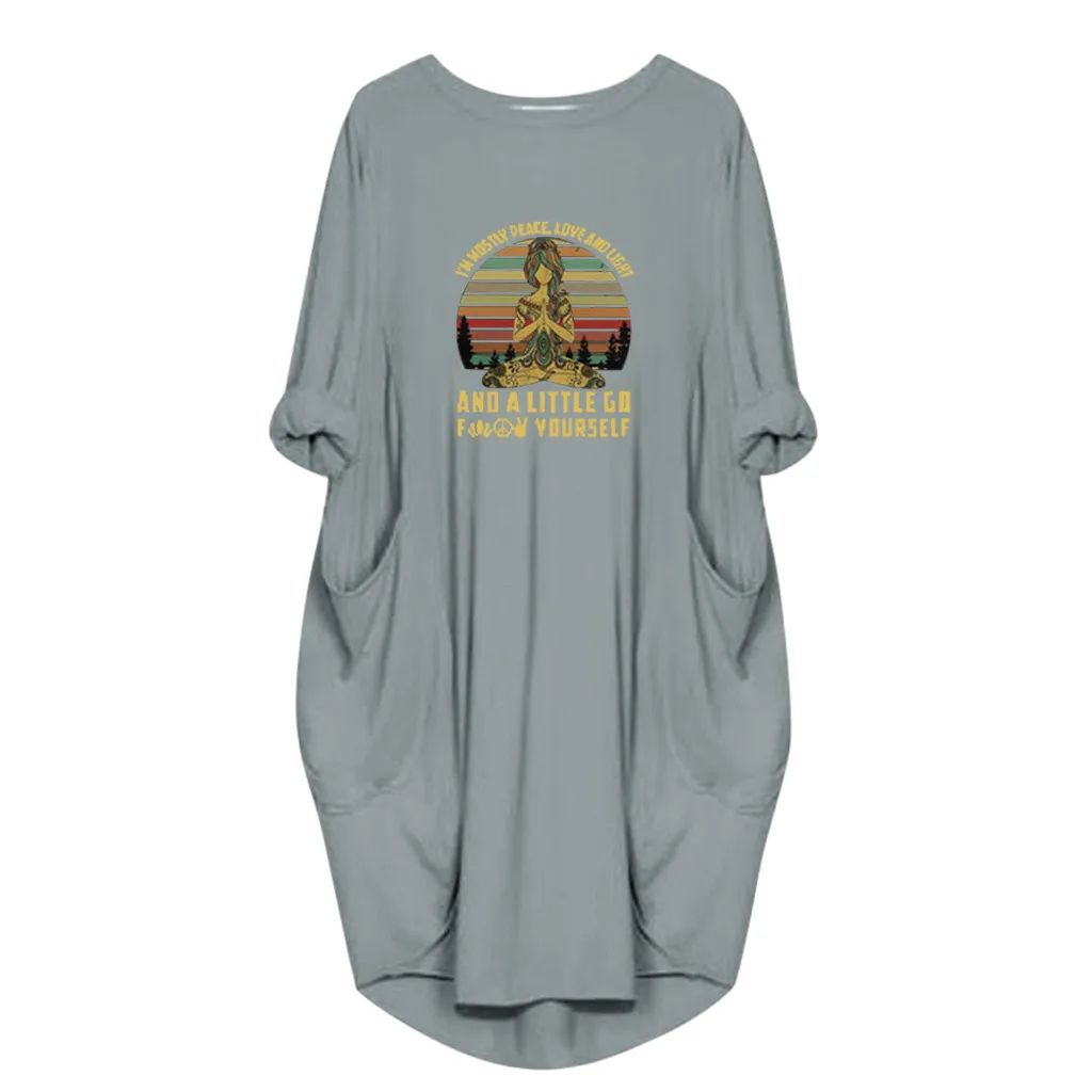 Women Dress Womens Loose Jumper Ladies Oversized Baggy Long Sleeve Pocket Pullover Autumn Streetwear #45 | Женская одежда