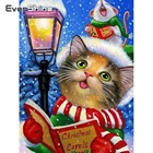 Evershine Алмазная картина животные кошка полная дрель квадратная 5D Алмазная мозаика мультяшная вышивка крестиком Рождественское украшение