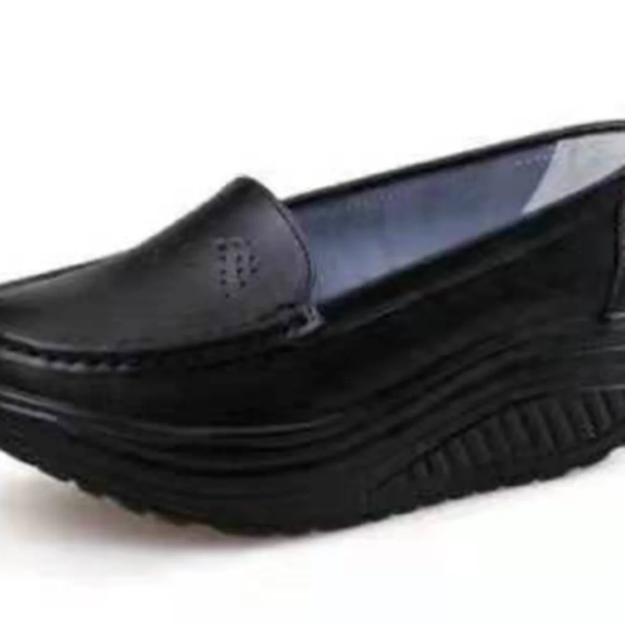 

Туфли женские кожаные на платформе, лоферы, Вулканизированная подошва, повседневная обувь для ползания, большие размеры, осень 2021