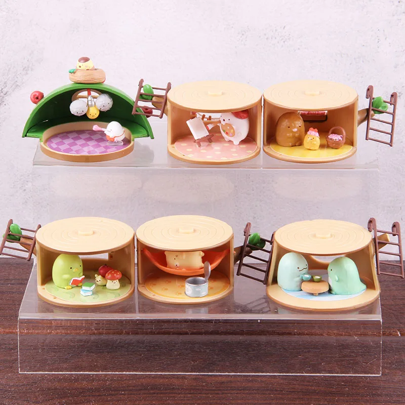 Аниме Sumikkogurashi фигурка куклы Дерево пень дом Sumikko Gurashi фигурка Аниме ПВХ Коллекционная модель игрушки подарок