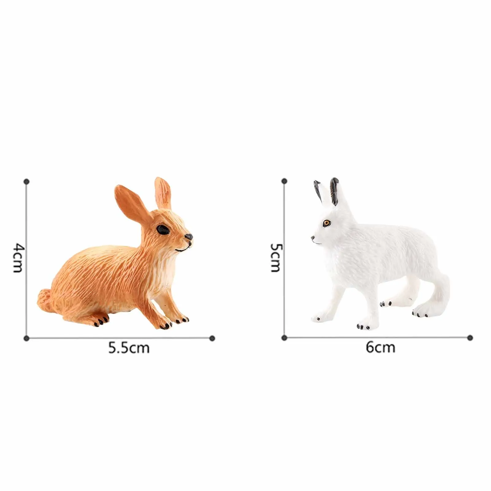 

Easter Cute Rabbit Animal Model Toy Doll Model Department Educational Toys Ornament Simulated Rabbit Decor Garden Decoration