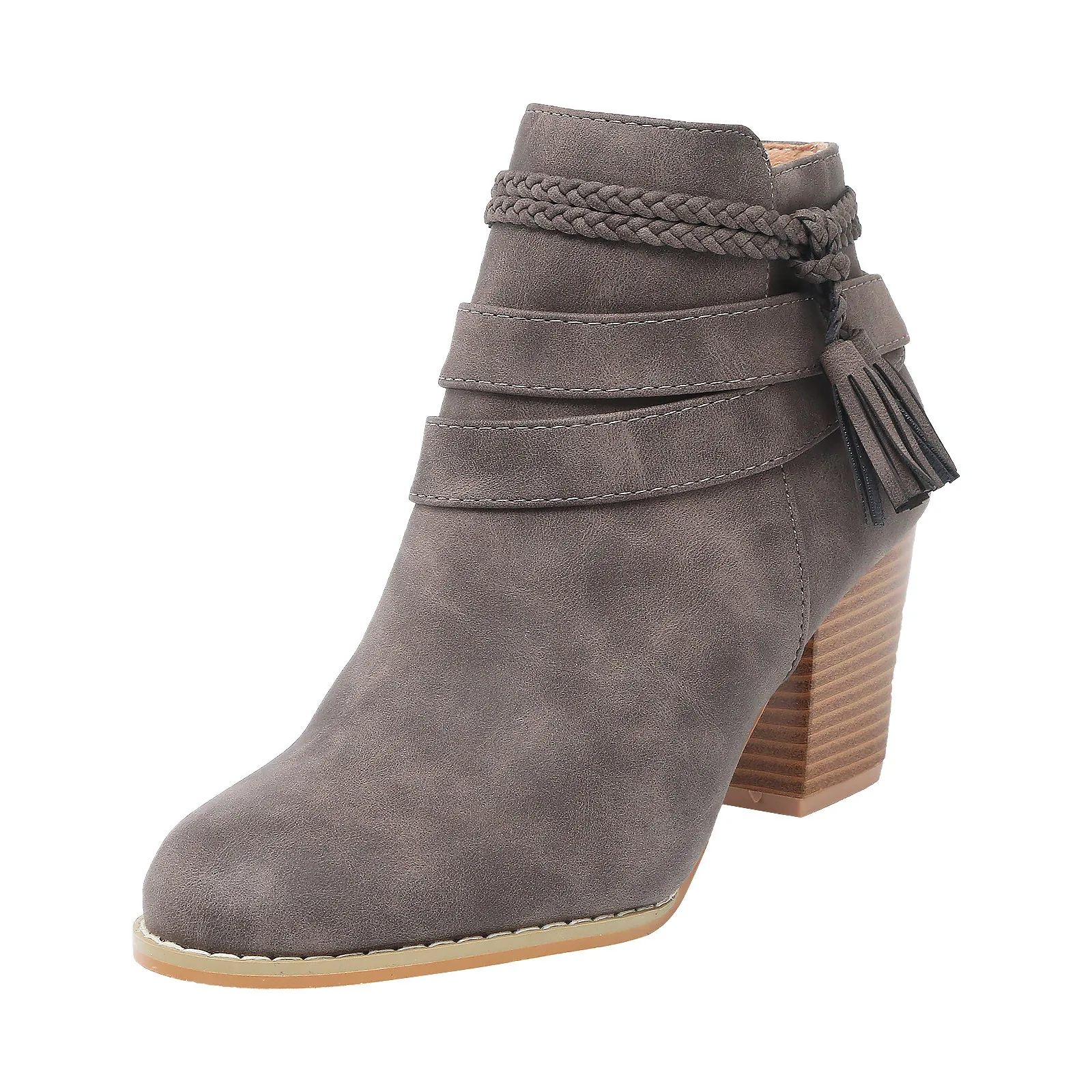 

Boots Women Ankle Boots Pointed Chunky Shoes Toe For High Heels women's boots Mini Womens Boots