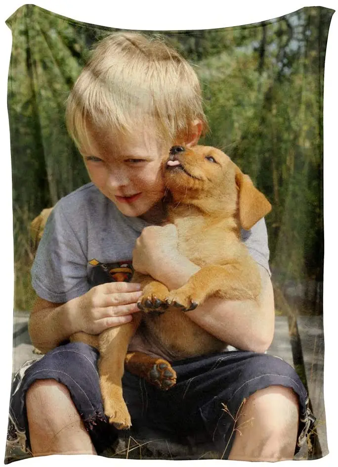 

NIWAHO-THROWS MADE Custom Blankets with Photos for Adults - Design Your Own - Fleece, 50X60 inches