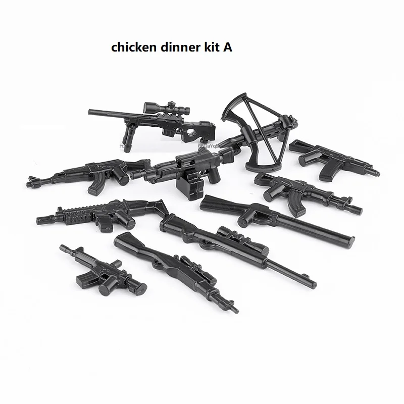 Оружие 10 шт. блокирующие руки наборы курицы обеденная игра победитель Военная