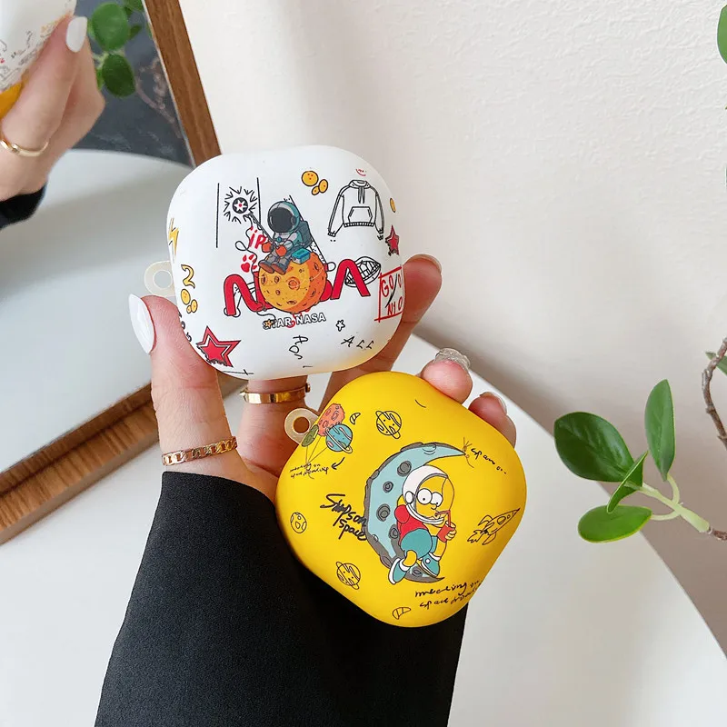 

Cases For Samsung Galaxy Buds Live Case Soft Shell Astronaut Stickers Wireless Earphone Case For Galaxy Buds Pro Cover Funda